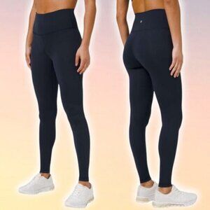LULULEMON Wunder Train High Rise Tight 28inch Size 2 True Navy